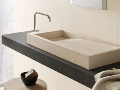 Mobile da Bagno in pietra Inkstone 01 di Neutra