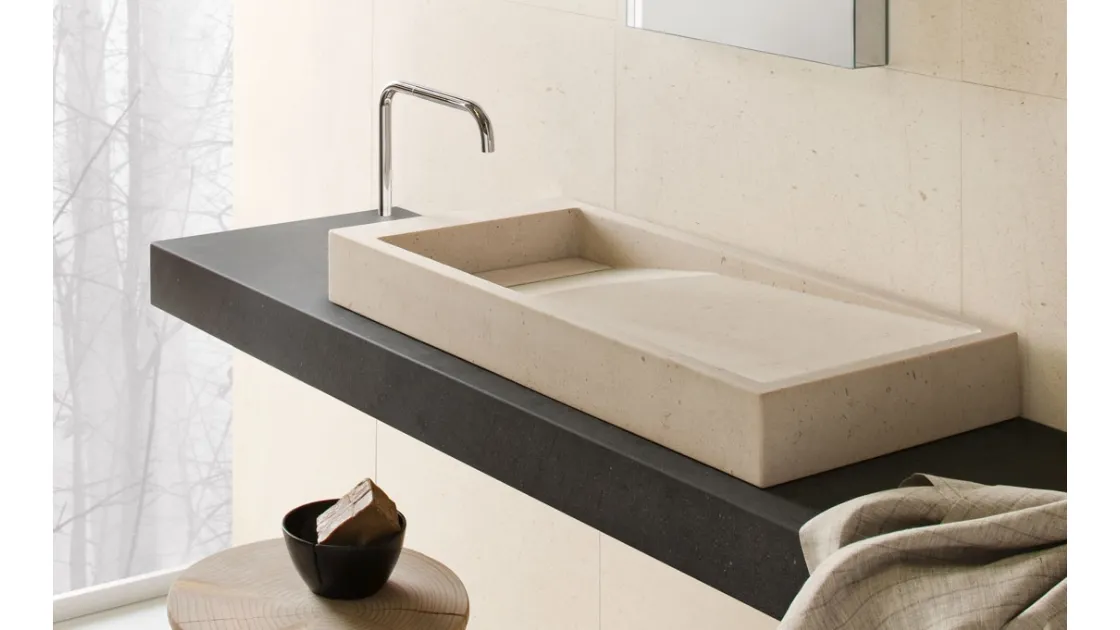 Mobile da Bagno in pietra Inkstone 01 di Neutra